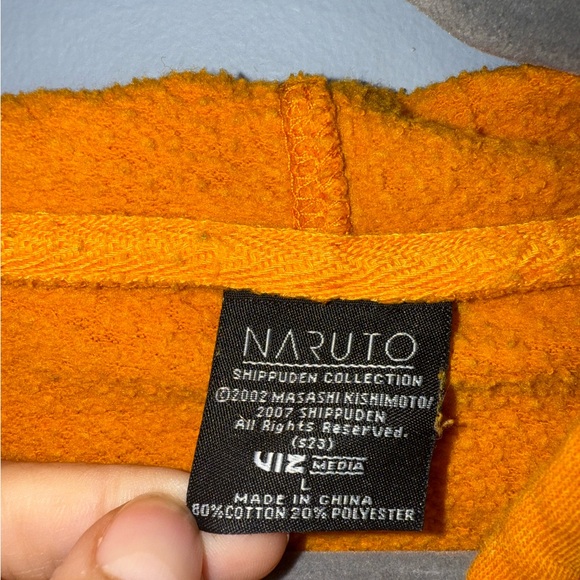 Naruto Shippuden Graphic Tie Dye Hoodie sweatshirt size L GUC* - Picture 5 of 8